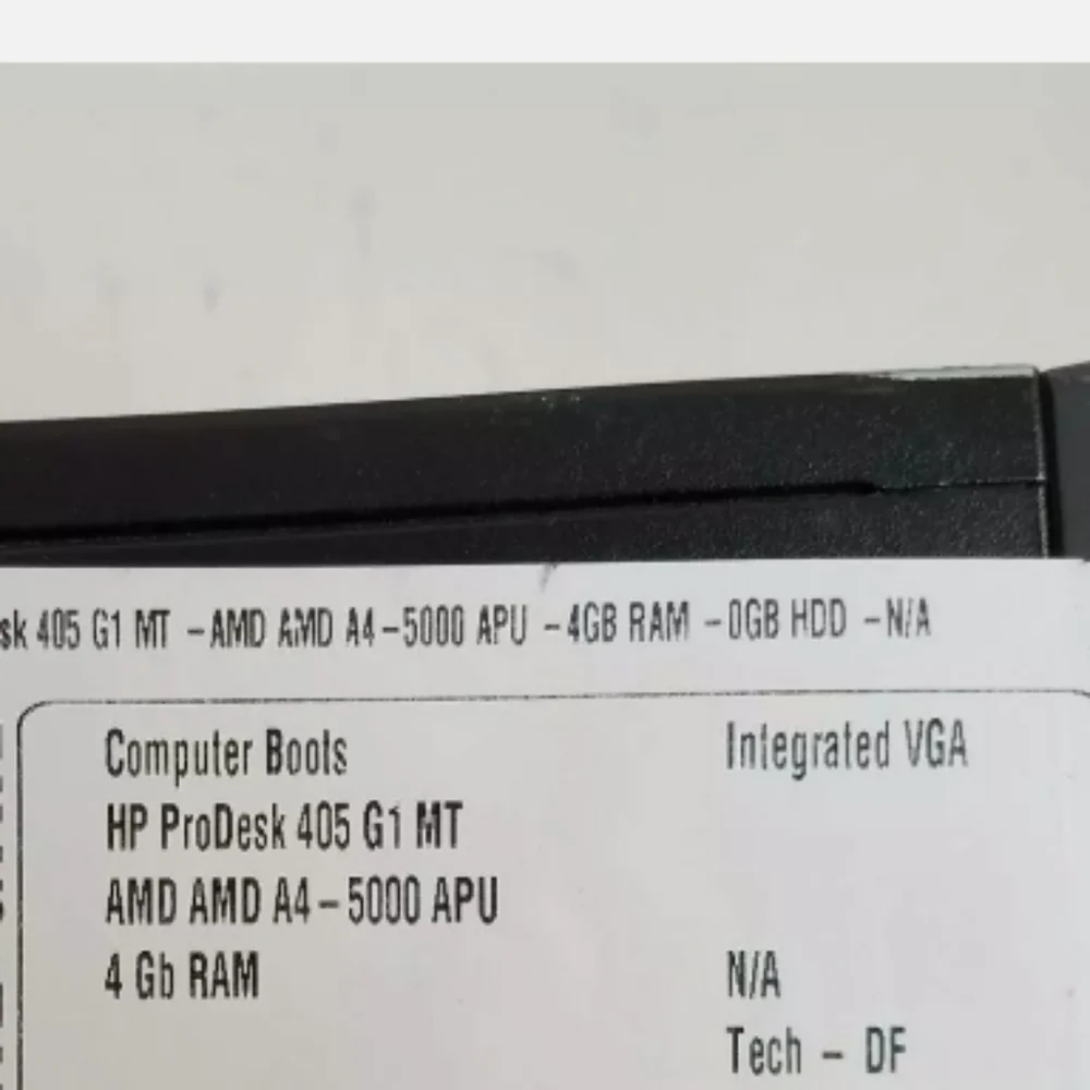 HP ProDesk 405 G1 MT AMD A4-5000 APU 4GB RAM Desktop computer